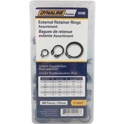 DYNALINE - 10106 - External Snap Ring Assortment pa1