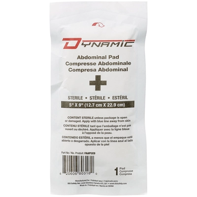 DYNAMIC SAFETY INTERNATIONAL - FAAP5X9 - Abdominal Pad pa1