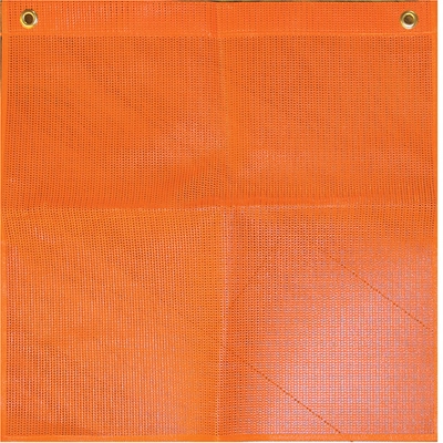 ERICKSON MANUFACTURING LTD. - 5303 - 18″ x 18″ Fluorescent Mesh Safety Flag with Brass Grommets pa1