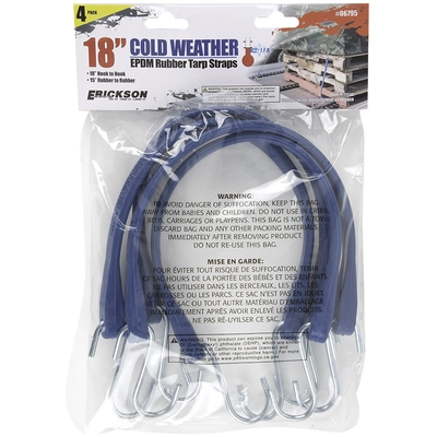 ERICKSON MANUFACTURING LTD. - 06795 - 18 Industrial EPDM Cold Weather Blue Rubber Tarp Straps pa2