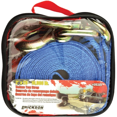 ERICKSON MANUFACTURING LTD. - 09301 - 2″ x 20′ – Tow Strap with Forged Safety Snap Hooks pa2