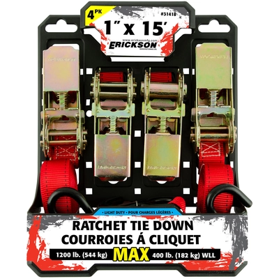 ERICKSON MANUFACTURING LTD. - 31418 - 1″ x 15′ – Ratcheting Tie-Downs pa2