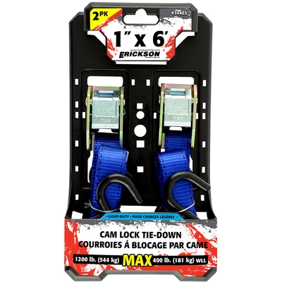 ERICKSON MANUFACTURING LTD. - 34403 - 1″ x 6′ – Cam Lock Tie-Downs pa2