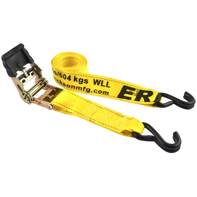 ERICKSON MANUFACTURING LTD. - 34410 - 2″ x 10′ – Ratcheting Tie-Downs with Double J-Hooks pa1