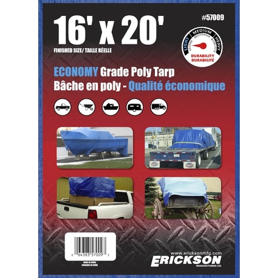 ERICKSON MANUFACTURING LTD. - 57009 - 16′ x 20′ Economy Grade Poly Tarps pa2