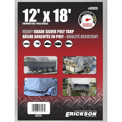 ERICKSON MANUFACTURING LTD. - 57023 - 12′ x 18′ Heavy Grade Poly Tarps pa2