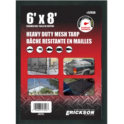 ERICKSON MANUFACTURING LTD. - 57056 - 6′ x 8′ Heavy Grade Mesh Tarps pa1