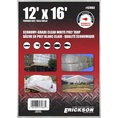 ERICKSON MANUFACTURING LTD. - 57063 - 12′ x 16′ Economy Grade Poly Tarps pa2