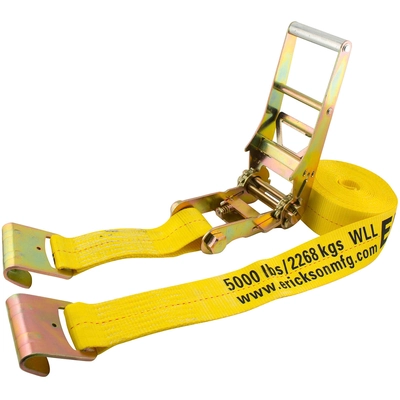 ERICKSON MANUFACTURING LTD. - 58514 - 3″ x 30′ Ratchet Strap with Flat Hooks pa1