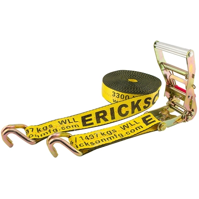 ERICKSON MANUFACTURING LTD. - 58541 - 2″ x 40′ Long Handle Ratchet with Web Clamp and Double J-Hooks pa1