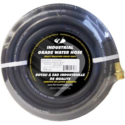 FAIRVIEW FITTING - WH10BLK100H - Black Rubber Contractor Grade pa1