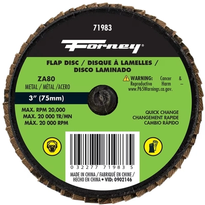 FORNEY - 71616 - Quick Change Flap Disc pa2
