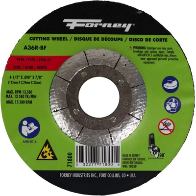 FORNEY - 71800 - Cut-Off Wheel pa8