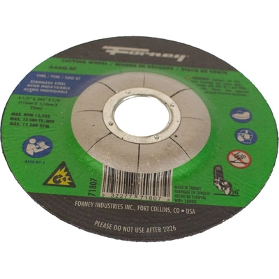 FORNEY - 71807 - Cut-Off Wheel pa4