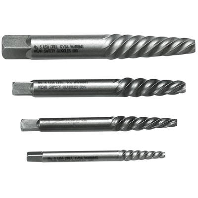 GEAR WRENCH - 2419D - 1/2 to 3/4 Square Shank Spiral Flute Screw Extractor Set pa1