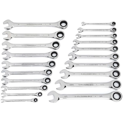GEAR WRENCH - 35720-06 - 72-Tooth SAE/Metric Ratcheting Combination Wrench Set pa1