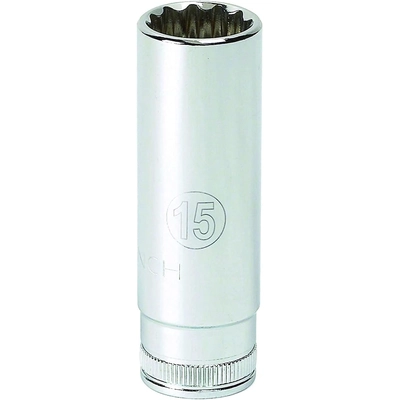 GEAR WRENCH - 80150 - 1/4" Drive 6 Point Deep Metric Socket 15mm pa1