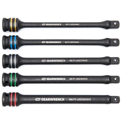 GEAR WRENCH - 89650 - 1/2" Drive Torque Limiting Impact Extension Bar Set pa1