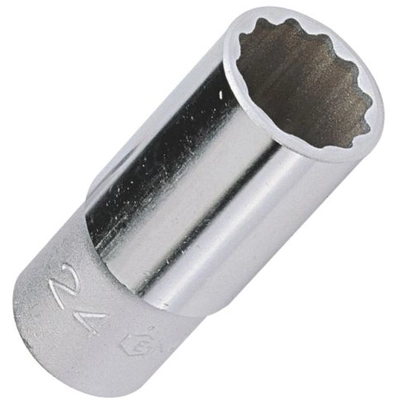 GENIUS - 437817 - 1/2″ Dr. 17mm (12 pt.) Deep Hand Socket
 (Pack of 10) pa1