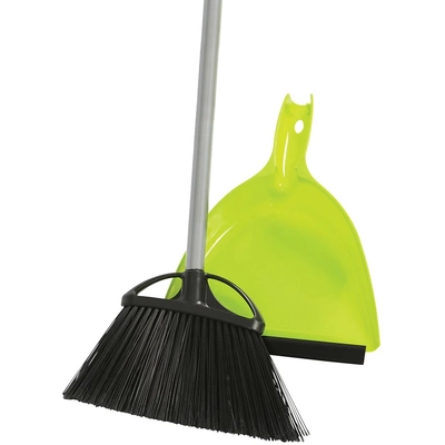 GLOBE COMMERCIAL PRODUCTS - 4013 - 10 Inch Angle Broom With Dustpan Combo pa1