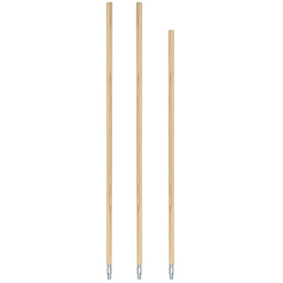 GLOBE COMMERCIAL PRODUCTS - 4089 - Threaded Metal-Tip Lacquered Wood Handle pa2