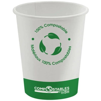 GLOBE COMMERCIAL PRODUCTS - 6052 - Single Wall Hot/Cold Compostable Paper Cup pa1