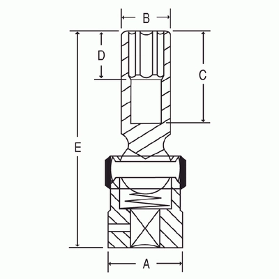 GREY PNEUMATIC TOOLS - 1018UD - 3/8" Drive x 9/16" Deep Length Universal pa1