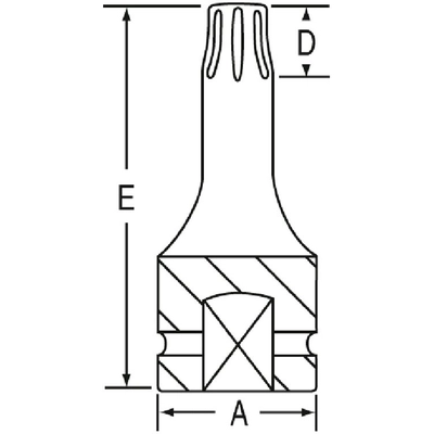 GREY PNEUMATIC TOOLS - 11506T - 3/8" Drive Torx Impact Bit Socket pa2
