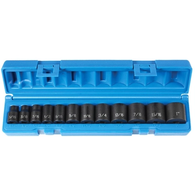 GREY PNEUMATIC TOOLS - 1202 - 3/8" Drive Standard Impact Socket Set pa2