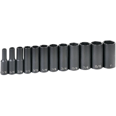 GREY PNEUMATIC TOOLS - 1213D - 3/8" Drive Deep Impact Socket Set pa1