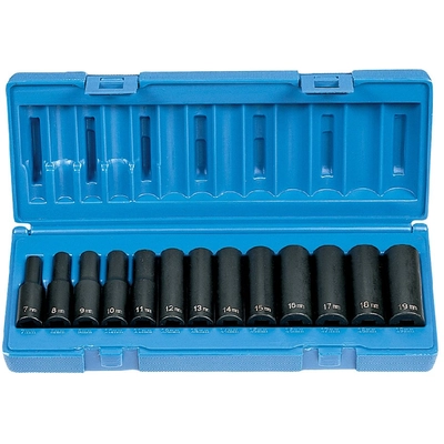 GREY PNEUMATIC TOOLS - 1213MD - 3/8" Drive Deep Impact Socket Set pa2