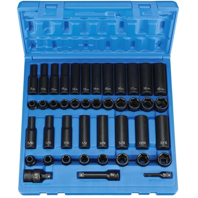 GREY PNEUMATIC TOOLS - 1243RD - 3/8" Drive Standard and Deep Impact Socket Set pa2