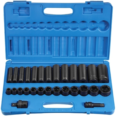 GREY PNEUMATIC TOOLS - 1328RD - 1/2" Drive Standard and Deep Impact Socket Set pa2