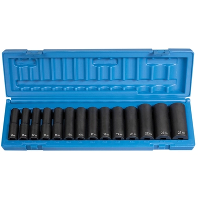 GREY PNEUMATIC TOOLS - 1412MD - 1/2" Drive Deep Impact Socket Set pa2