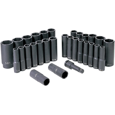 GREY PNEUMATIC TOOLS - 1512DM - 1/2" Drive SAE & Metric Deep Set pa1