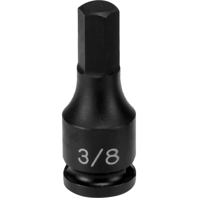 GREY PNEUMATIC TOOLS - 1906F - 3/8" Drive 3/16" Hex Impact Bit Socket pa2