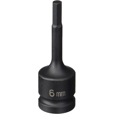 GREY PNEUMATIC TOOLS - 2906M - 1/2" Drive 6 mm Hex Impact Bit Socket pa1