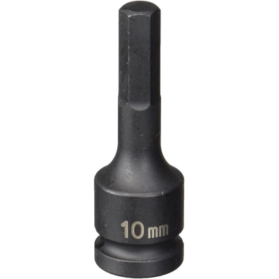 GREY PNEUMATIC TOOLS - 2910M - 1/2" Drive 10 mm Hex Impact Bit Socket pa1