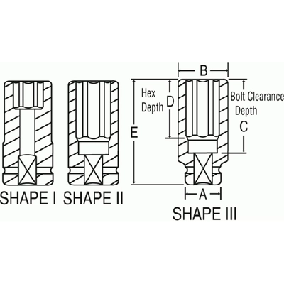 GREY PNEUMATIC TOOLS - 4033MD - 1" Drive 33 mm 6-Point Deep Impact Socket pa3