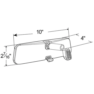 GROTE INDUSTRIES - 18302-5 - 10" Inside Rear View Mirrors pa2