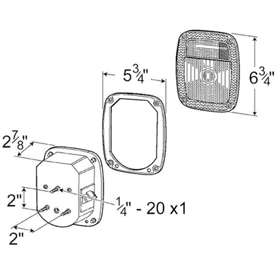 GROTE INDUSTRIES - 53702 - Three-Stud Metri-Pack Stop Tail Turn Lights pa3