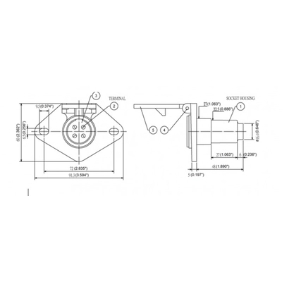 GROTE INDUSTRIES - 82-1020 - Heavy Duty 4-Way Connectors pa1