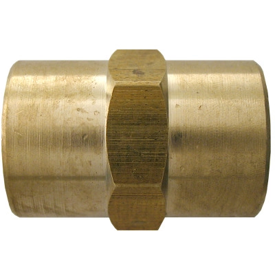 H PAULIN - 9439 - A= 1/4" B= 1/8" Pipe Reducing Coupling Brass pa1