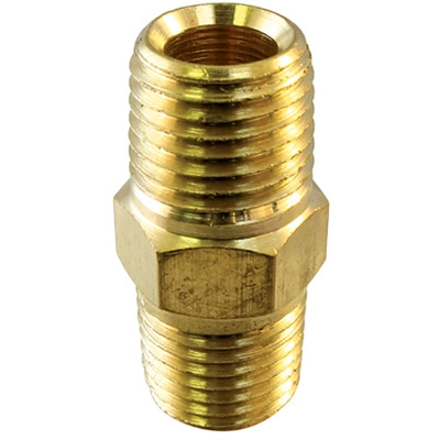 H PAULIN - 9446 - A= 3/8" B= 1/4" Head Reducing Nipple Brass pa1