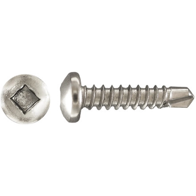 H PAULIN - 232031 - #6 x 1/2" Drill-X® Pan Hd SQ Drive Self-Drilling Metal Screws pa1