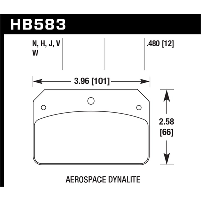 HAWK PERFORMANCE - HB583J.480 - Disc Brake Pad pa2