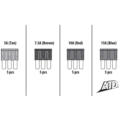 ATD TOOLS - 335 - 3-Blade Micro Fuse Assortment pa2