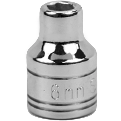 SK TOOLS - SKT-306 - 6 mm 3/8 Drive Metric Standard Chrome Socket pa2