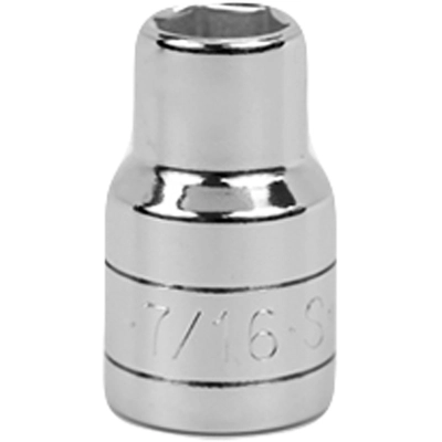 SK TOOLS - SKT-40114 - 7/16" 1/2" Drive 6 Point Fractional Standard Chrome Socket pa2