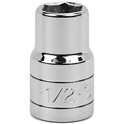 SK TOOLS - SKT-40116 - 1/2" 1/2" Drive 6 Point Fractional Standard Chrome Socket pa2